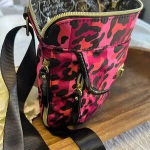 Betsey Johnson Pink and Black Animal Backpack Luv Betsey by Betsey Johnson Backpack Unicorn Pink/Black EUC  main image 2
